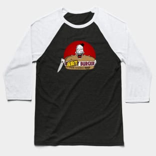 Art the Clown Burger Baseball T-Shirt